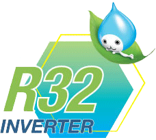 Daikin R32 külmaaine logo ja ikoon